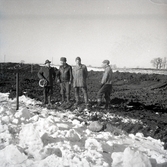 Vägbygge Lundegård - Lilla Dalby 10/2 1960.