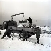 Vägarbete mellan Mellby och Bredsättra.