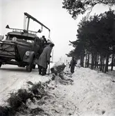 Vägarbete mellan Mellby och Bredsättra.