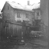 Gårdsinteriör på Drottninggatan 40, 1953