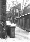 Soptunnor på Drottninggatan 41-Bondegatan 1, 1953