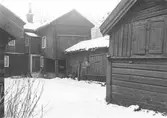 Gårdsinteriör på Hedlundska gården, 1953