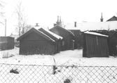 Träkåkar på Hedlunds gränd, 1953