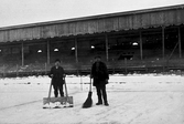 Snöskottare på Eyravallen, 1930-tal