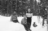 Skidutflykt i Ånnaboda, 1930-tal