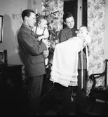 Barndop hos familj Jonsson, 1940-tal