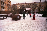 Skidtävling på förskolan Nyckelpigan, 1999