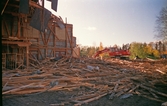 Rivning inför byggnation av Väster Park, 1999