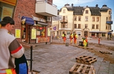 Gatuarbeten på Ekersgatan, 2001