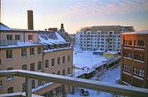 Utsikt mot kvarteret Gnistan, 1998-12-22