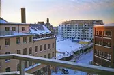 Utsikt mot kvarteret Gnistan, 1998-12-22