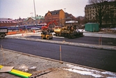 Asfaltering vid Nobeltunneln, 1998-11-25