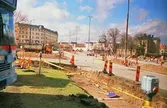 Arbeten i korsning vid Centralstation, 1999-04-28