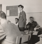 Tal vid avtackning på Karolinska skolan, 1956