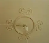 Takrosett i Lundmarkska villan, ca 1985