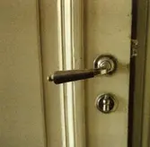 Handtag på innerdörr i Lundmarkska villan, ca 1985