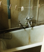 Lundmarkska villans badrum, ca 1985