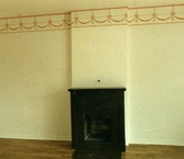 Renoverat rum med kakelugn i Lundmarkska villan, ca 1985