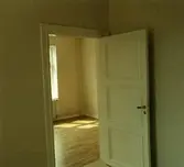 Renoverad dörr i Lundmarkska villan, ca 1985