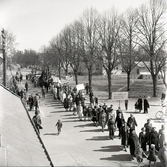 Första majfirande i Borgholm.