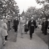 Återinvigning av Gärdslösa kyrka, förmodligen med biskop Elis Malmeström och drottning Sibylla.
