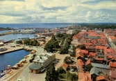 Kalmar: Utsikt över hamnområdet.