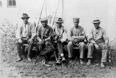 Arbetare vid Hjärsta gård, 1922