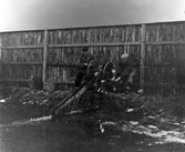 Anläggning av isbana på Trängens idrottsplats, 1936