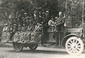Utflykt på lastbil, 1923