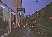 Vägarbete vid ombyggnation av Ekersgatan, 2001