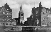 Gas- och elverket, Nikolaikyrkan, Post- och telehuset, 1940-tal