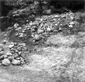 Fornlämning nr 3. Västra delen från S efter undersökning.