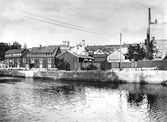 Platsen för nuvarande Södra Strandgatan sedd från Frimurareholmen, före 1898