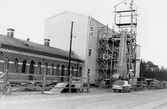 Byggnation vid fördelningsstationen, 1950-tal
