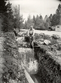 Borrning av berg före sprängning, 1945