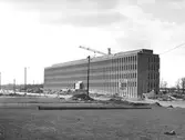 Byggnation av ny kontorshus på Idrottvägen, 1969