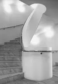 Spiraltrappa i nya kontorshuset, 1970