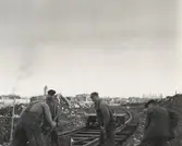 Spårarbete vid fördelningsstation F3