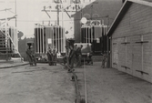 Flyttning av garage, 1950-tal