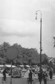 Gatubelysning på Engelbrektsgatan, 1930-tal
