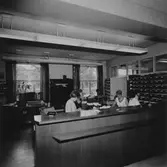 Mottagningsdisk på abonnemangsavdelningen, 1960-tal