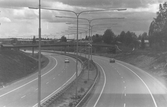 Gatubelysning på motorvägen mot Göteborg, 1970-tal