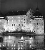 Belysning av slottsfasad