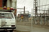 Arbetsfordon vid kraftvärmeverket, 1990-tal