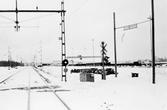 Övergång vid järnväg i Sannahed, 1970-tal