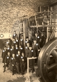 Grupp vid dieselmotorn, 1915