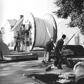 Utläggning av högspänningskabel, 1960-tal