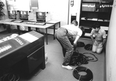 Kabellkontroll på driftkontoret, 1980-tal