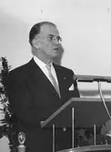 Talare vid Elverkets 50-årsjubileum, 1958-01-02