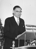 Talare vid Elverkets 50-årsjubileum, 1958-01-02